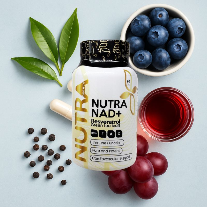 Nutra NAD+ Resveratrol 90 Cápsulas | Antioxidante Natural